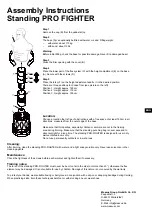 Preview for 2 page of Maxxus Standing PRO FIGHTER Assembly Instructions