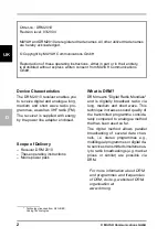 Preview for 2 page of MAYAH DRM2010 Operating Instructions Manual