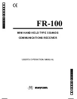 Preview for 1 page of Maycom FR-100 User'S Operating Manual