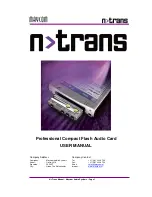 Maycom N-Trans Pro User Manual preview