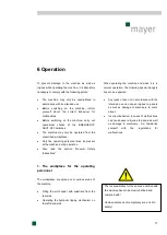 Предварительный просмотр 18 страницы Mayer 6160 Big Bale Breaker Operating Instructions Manual