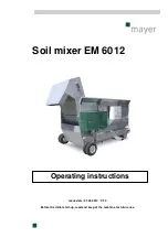 Mayer EM 6012 Operating Instructions Manual предпросмотр