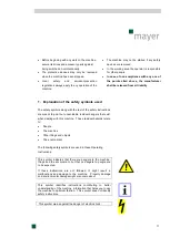 Предварительный просмотр 11 страницы Mayer TM 1810F Operating Instructions Manual