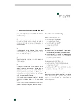 Предварительный просмотр 20 страницы Mayer TM 1810F Operating Instructions Manual