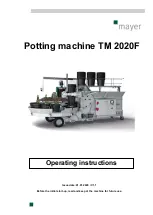 Mayer TM 2020F Manual предпросмотр