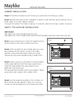 Предварительный просмотр 3 страницы Maykke Tammy NHA1310101 Installation, Care Manual And Warranty