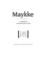 Предварительный просмотр 1 страницы Maykke WHA1000101 Installation And Warranty Manual