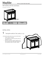 Preview for 6 page of Maykke YSA1001801 Installation, Care Manual And Warranty