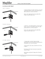 Preview for 9 page of Maykke YSA1001801 Installation, Care Manual And Warranty