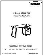 Предварительный просмотр 1 страницы Mayline 1001VTG Assembly Instructions Manual