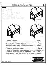 Preview for 1 page of Mayline 50/50 Split Top Ranger Table 7774 Assembly Instructions Manual