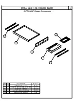 Preview for 4 page of Mayline 50/50 Split Top Ranger Table 7774 Assembly Instructions Manual