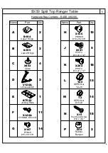 Preview for 5 page of Mayline 50/50 Split Top Ranger Table 7774 Assembly Instructions Manual