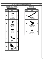 Preview for 6 page of Mayline 50/50 Split Top Ranger Table 7774 Assembly Instructions Manual