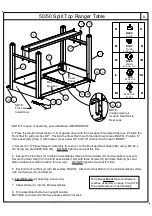 Preview for 8 page of Mayline 50/50 Split Top Ranger Table 7774 Assembly Instructions Manual