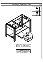 Preview for 9 page of Mayline 50/50 Split Top Ranger Table 7774 Assembly Instructions Manual