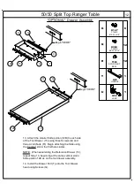 Preview for 12 page of Mayline 50/50 Split Top Ranger Table 7774 Assembly Instructions Manual