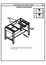 Preview for 13 page of Mayline 50/50 Split Top Ranger Table 7774 Assembly Instructions Manual