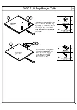 Preview for 14 page of Mayline 50/50 Split Top Ranger Table 7774 Assembly Instructions Manual