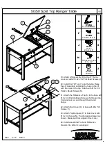 Preview for 15 page of Mayline 50/50 Split Top Ranger Table 7774 Assembly Instructions Manual