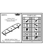 Preview for 15 page of Mayline ACTB10 Assembly Instructions Manual