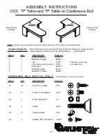 Mayline CSII P Table Assembly Instructions предпросмотр