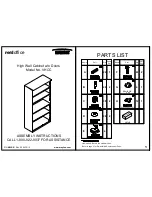 Предварительный просмотр 1 страницы Mayline High Wall Cabinet w/o Doors Assembly Instructions