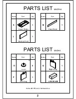 Preview for 3 page of Mayline Medina MNDTHA63 Assembly Instructions Manual