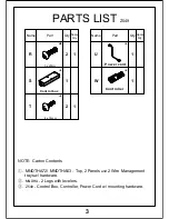 Preview for 4 page of Mayline Medina MNDTHA63 Assembly Instructions Manual