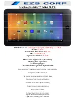 Preview for 1 page of Maylong Maylong Mobility M-270 Specifications