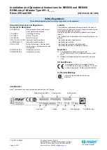 Предварительный просмотр 6 страницы Mayr BRE250 Operational Instructions