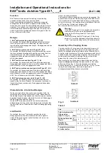 Preview for 2 page of Mayr EAS 437 Series Installation And Operation Instructions