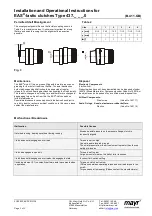 Preview for 3 page of Mayr EAS 437 Series Installation And Operation Instructions