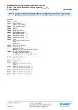 Preview for 1 page of Mayr EAS-Compact 49 . 4 Series Installation And Operational Instructions