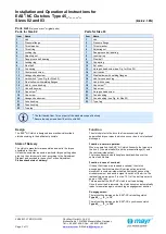 Предварительный просмотр 3 страницы Mayr EAS-NC Installation And Operational Instructions