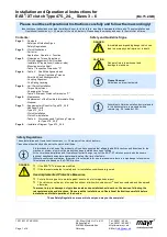 Mayr EAS-XT 475.24 Series Installation And Operational Instructions предпросмотр