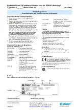 Preview for 5 page of Mayr ROBA-diskstop 894.5 Series Installation And Operational Instructions