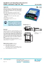 Предварительный просмотр 2 страницы Mayr ROBA-multiswitch 019.00.2 Series Installation And Operating Instructions Manual