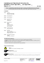 Предварительный просмотр 1 страницы Mayr ROBATIC 500.1 Series Installation And Operational Instructions