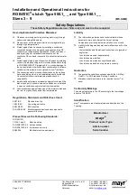 Предварительный просмотр 3 страницы Mayr ROBATIC 500.1 Series Installation And Operational Instructions