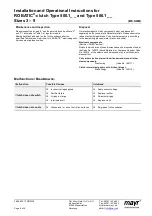 Предварительный просмотр 8 страницы Mayr ROBATIC 500.1 Series Installation And Operational Instructions