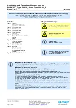 Предварительный просмотр 1 страницы Mayr ROBATIC 500.20_.0 Series Installation And Operational Instructions