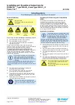 Предварительный просмотр 2 страницы Mayr ROBATIC 500.20_.0 Series Installation And Operational Instructions