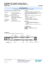 Предварительный просмотр 4 страницы Mayr ROBATIC 500.20_.0 Series Installation And Operational Instructions