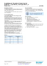 Предварительный просмотр 7 страницы Mayr ROBATIC 500.20_.0 Series Installation And Operational Instructions