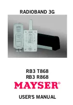 MAYSER RADIOBAND 3G User Manual preview