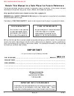 Preview for 2 page of Maytag Commercial Laundry MDG-35 Service Manual