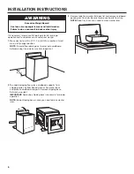 Preview for 6 page of Maytag Commercial MAT20MNAWW Installation Instructions Manual