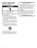 Preview for 8 page of Maytag Commercial MGDP575GW Installation Instructions Manual