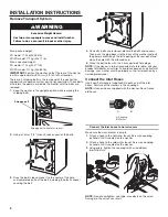 Preview for 8 page of Maytag Commercial MHN33PD Installation Instructions Manual